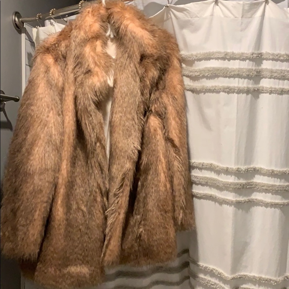 Faux fur coat